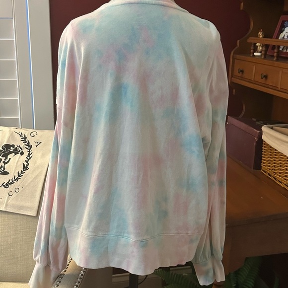 Disney Oversized Blue and Pink Long Sleeve Sweatshirt - Picture 3 of 5